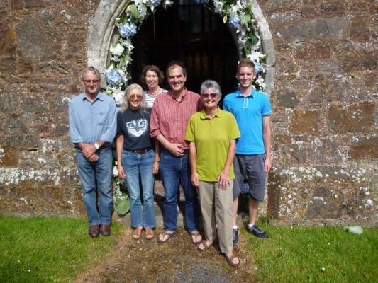 Church West Door: Bell Ringers